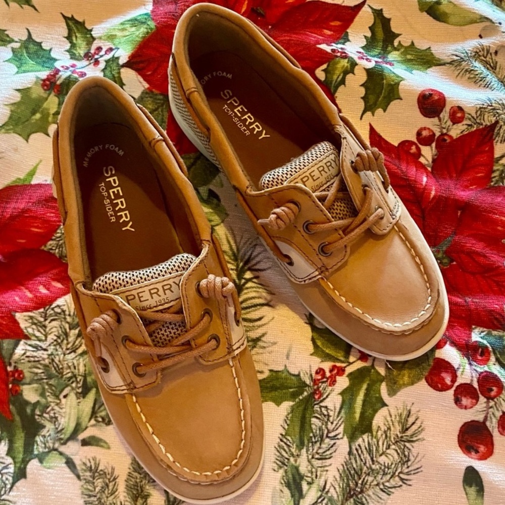 Sperry topsider girls boat shoes size 3